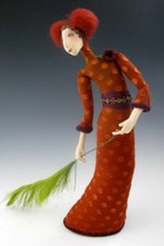 Cloth Art Doll Paper Pattern "Sweeping Beauty" By Cindee Moyer