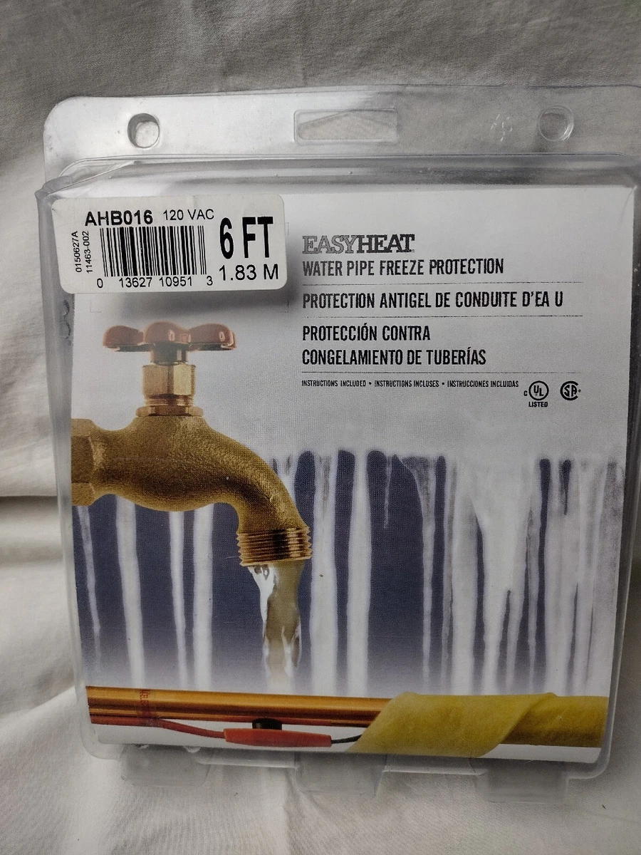 Easy Heat AHB-016 6 Foot Water Pipe Freeze Protection Heating Cable Heat  Tape 13627188754 | eBay