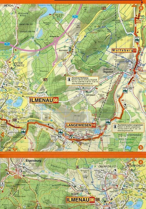 Thumbnail - Ilmtal-radwanderweg 1 : 35 000 | Taschenbuch | Schöne Heimat | 2 S. |