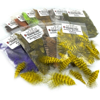 GRIZZLY MINI MARABOU Hareline Fly Tying Feathers Chickabou - Main Image