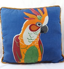 Throw Pillow Allen  Roth Cockatoo Tropical 16 x 16 Beach Bird