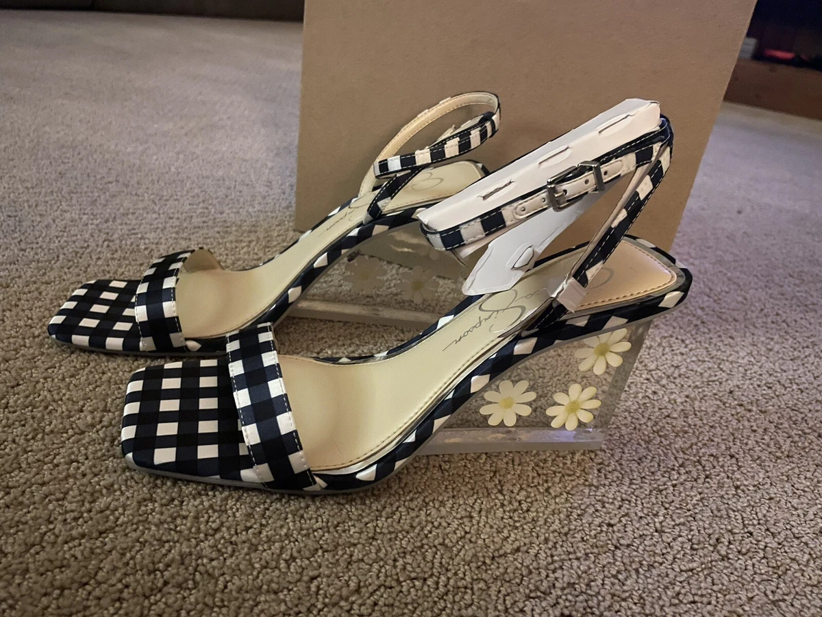 Jessica simpson clear wedge sandals sale