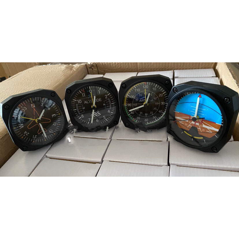 Aviation Alarm Clock Cessna/Diamond Cockpit Simulator Aircraft Instrument Clock photo