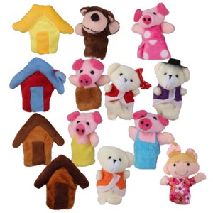 3 little pigs finger puppets
