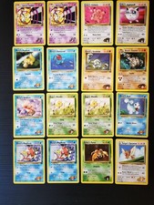Lotto carte pokemon 16 pz gym heroes + omaggio Old Vintage 