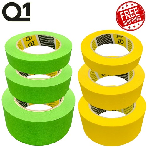 Q1 PREMIUM AUTOMOTIVE MASKING TAPE 110c 18/24/36/48mm PACK OF 12/9/6/5 Rolls eBay