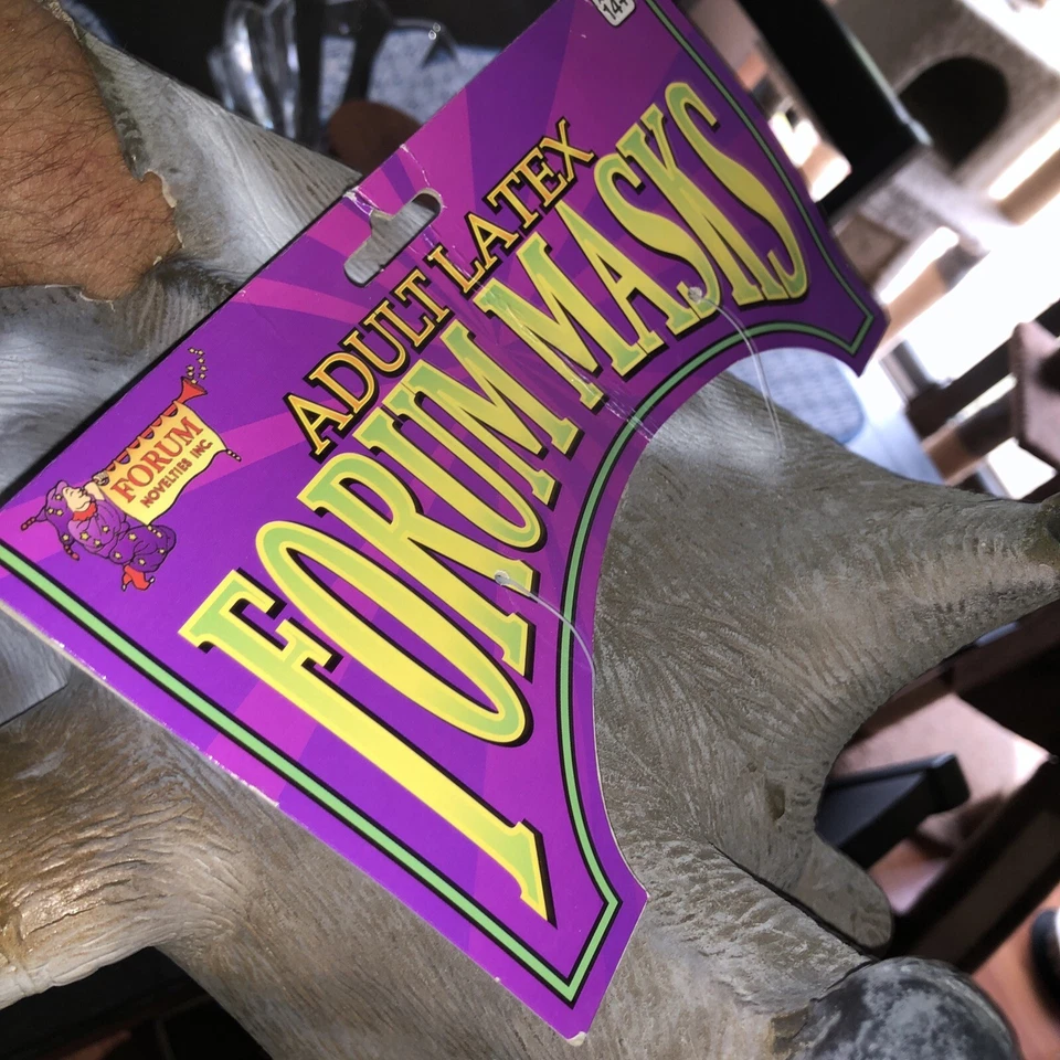 Giraffe Mask Jungle Safari Animal Fancy Dress Halloween Adult Costume Accessory - Image 2 of 2