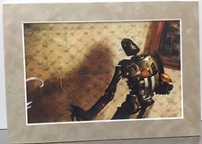 "Catbot" By Jon Foster Matted Print Fantasy Surreal Gothic Steampunk Robot