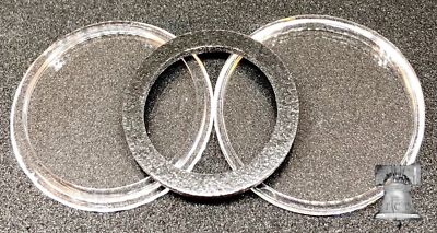 10-Pack Air-tite 14mm Black Ring Coin Capsules - Protective Holders For 1/20oz Gold Coins