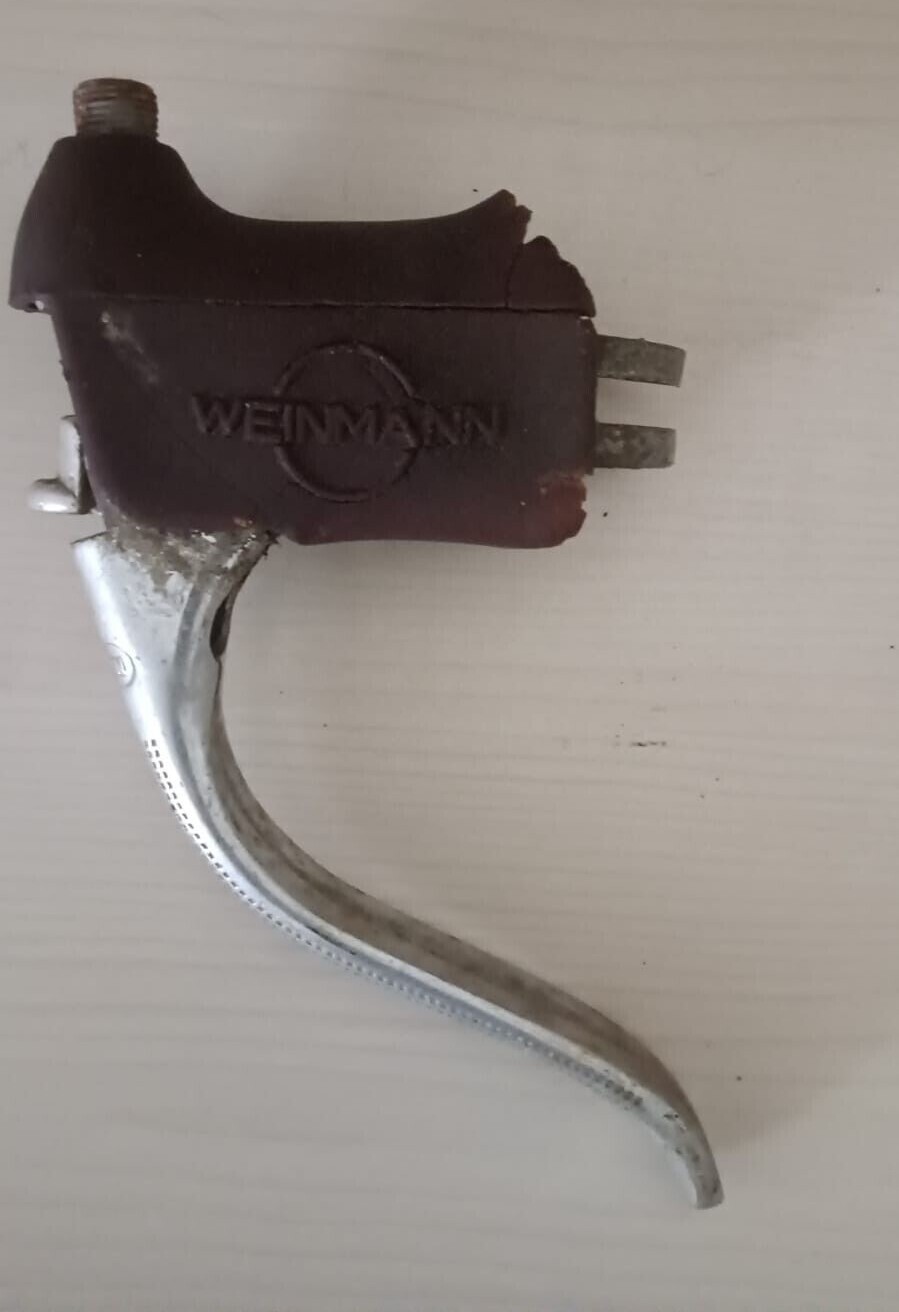 COPPIA LEVE FRENI WEINMANN PER BICI DA CORSA D'EPOCA BIANCHI EROICA foto 6