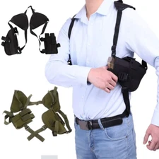 Underarm Tactical Shoulder Gun Holster with Magazine Pouch for Concealed Carry
