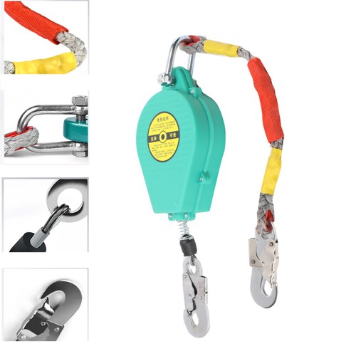 Self Retracting Lifeline Fall Protection Safety Harness Lanyard Fall Arrestor