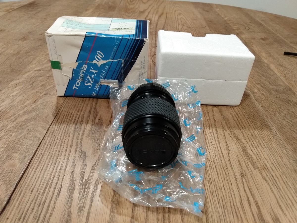 Tokina SZ-X 80-200mm F4.5 - 5.6 Camera Lens 52mm C/FD for Canon FD
