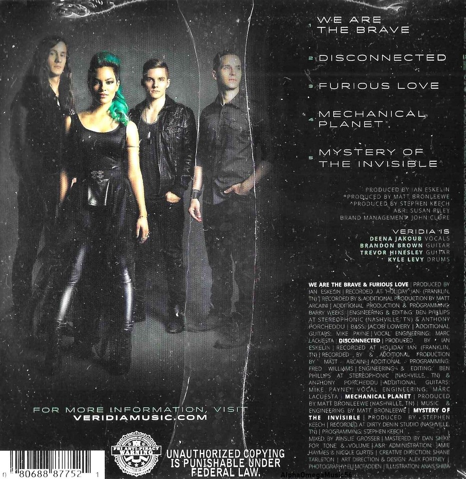 VERIDIA - Inseparable - Alternative Rock Pop CCM Music CD | eBay