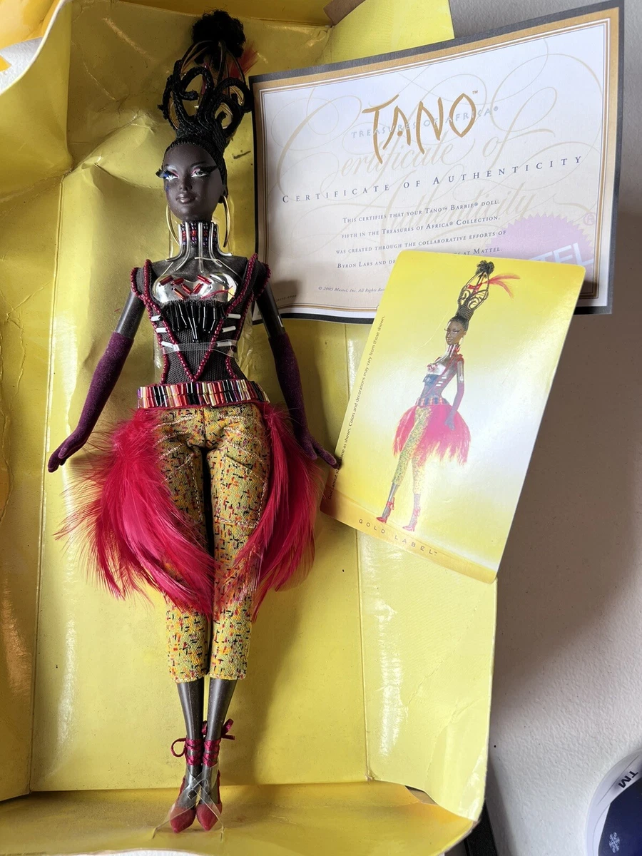 Barbie Doll TANO Treasures of Africa 2005 Byron Lars Mattel Gold