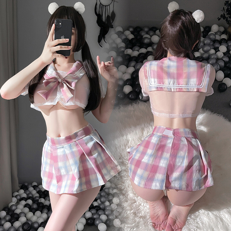 Sexy Student Uniform Japanese School Girl Women Roleplay Lingerie Cartoon  Outfit | eBay