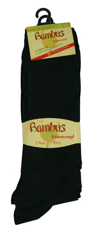 Kniestrümpfe Bambus Uni Sex Gesundheits Wellness-Kniestrümpfe aus Viskose CH468 - Bild 3 von 4