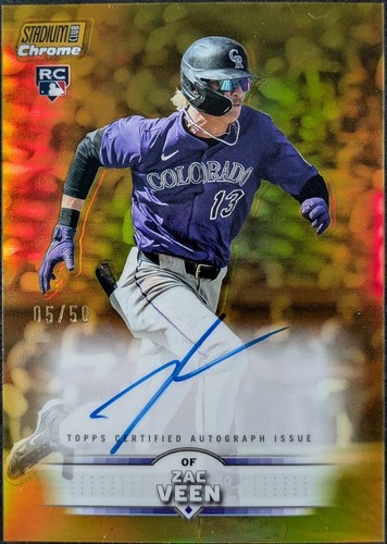 Zac Veen (RC | #/99 True Green | Auto) -- 2025 Topps Chrome | RA