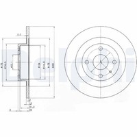 2X Delphi Bremsscheibe BG3556 FüR Mazda BJ 323 6 16V BJ3P BJ14 BJ10M BJ12 Bjfp