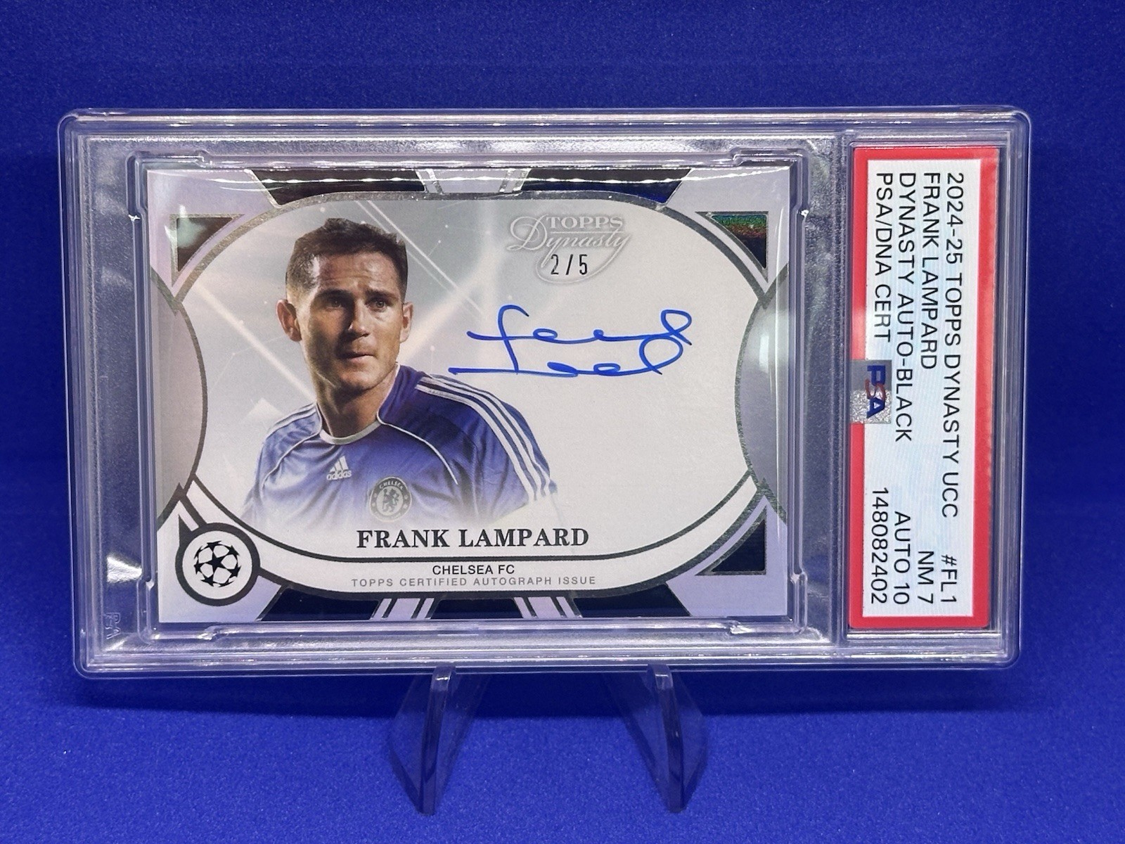 2024/25 TOPPS Dynasty Frank Lampard Auto Chelsea Soccer Ssp England /5 PSA Uefa view 3
