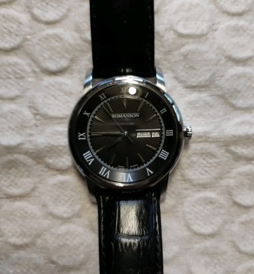 Romanson Swiss Quartz Uhr Herrenuhr Armbanduhr