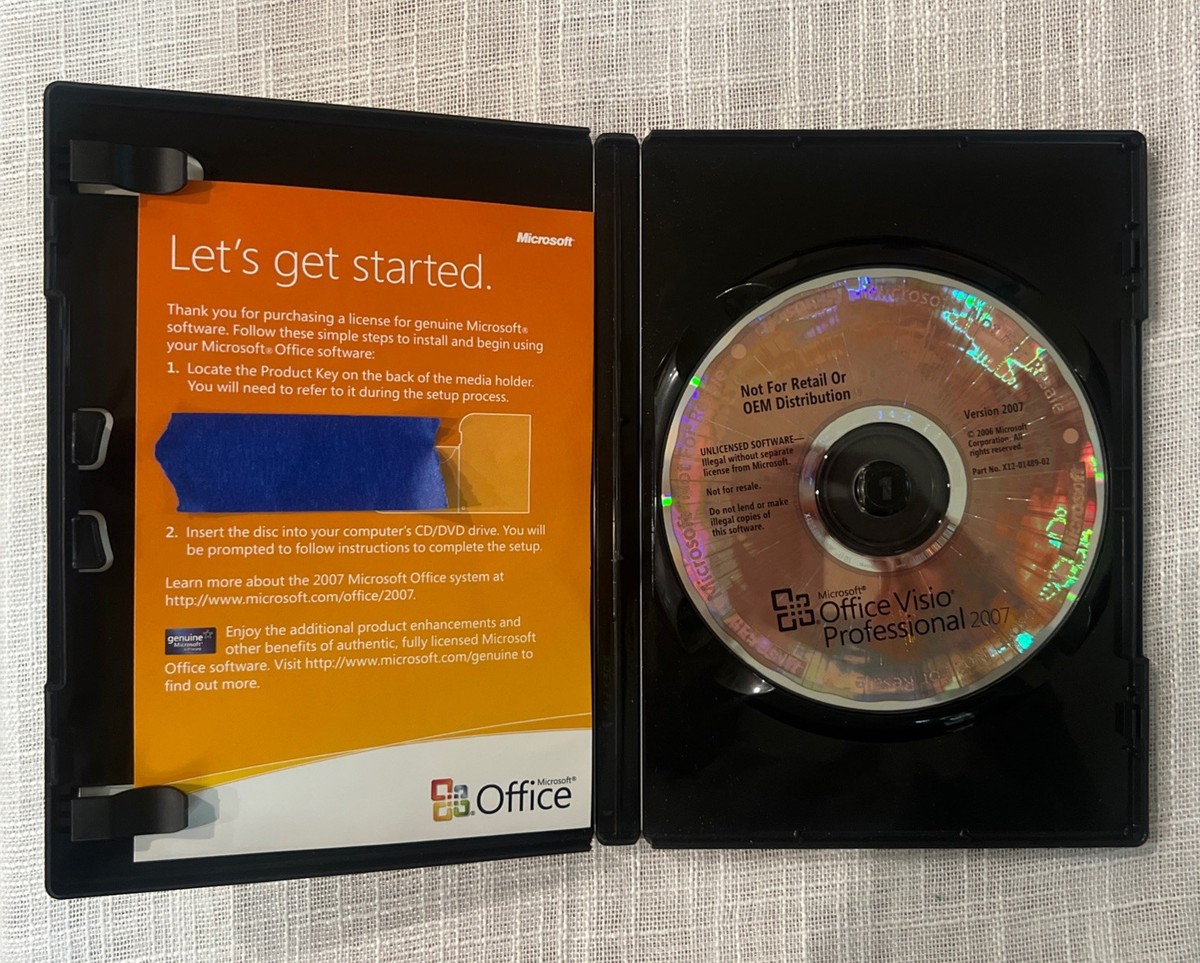 Microsoft Office Visio Professional 2007 Edition w/ Product Key | eBay