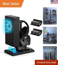 Elegant Xbox Series S Charging Dock: 5-in-1 Stand with Fan Battery Management