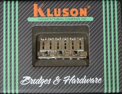 Kluson  KSB-N Replacement Hardtail Bridge for American Standard Strat, Nickel