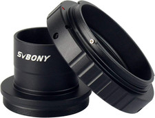 T2 T Ring and T Adapter, 1.25 Inches Metal Telescope Camera Adapter Compatible w
