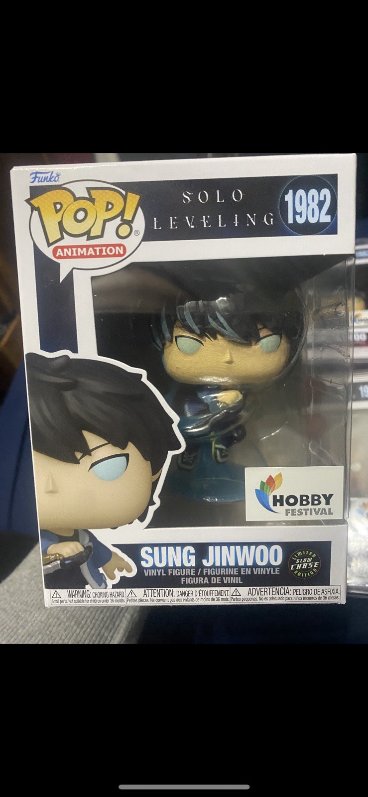 Funko Pop! Sung Jinwoo (Glow) (Chase) #1982 Greece Exclusive Extremely Rare