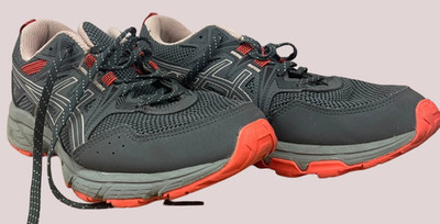 ASICS Gel-Venture 8 Women Sneaker Running Shoe Gray Orange 1012A708 US 9 EU 40.5