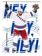 25/26 2025 NEW YORK RANGERS CENTENNIAL MICHAL ROZSIVAL HHH23 HEY HEY HEY BLUE 49