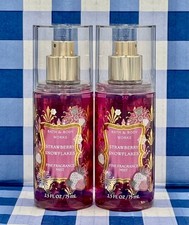 2-Pack Bath  Body Works Strawberry Snowflakes Fragrance Mist 2.5 fl oz