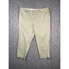 Oak Hill Mens Classic Fit Pleated Khaki Dress Pants 48 Waist 28 Length