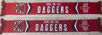 Dagenham & Redbridge FC Come On You Daggers Soccer Scarf