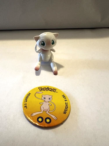 1999 Pokemon Tomy Vintage Mew Figure w/ Battle Disc