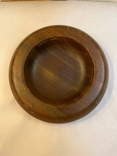 Vintage Diversified Industries Solid American Walnut Wood Bowl 8.5" Round