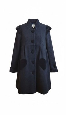 ERIN by Erin Fetherston Charcoal Pea Coat