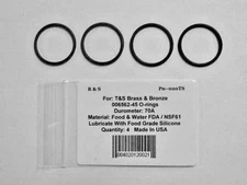 4  Compatible T&S Brass & Bronze works 006562-45 O-rings / R&S 020TS / FDA NSF61