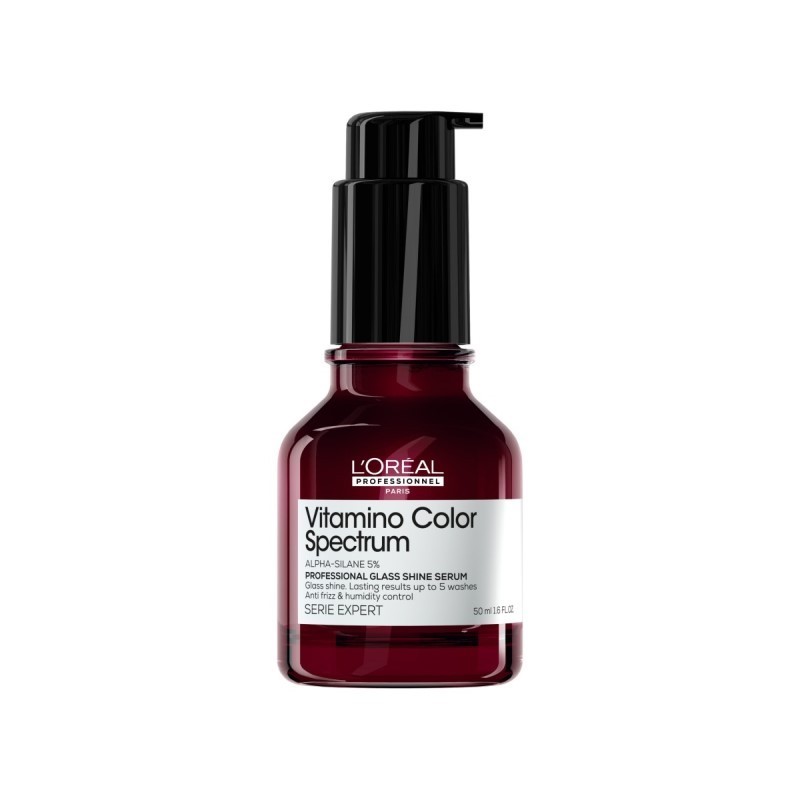 L'Oréal Professionnel Vitamino Color Spectrum Shampoo 300ml, Rinse Off Hair Mask 250ml and Serum 50ml Bundle for Coloured Hair - Immagine 2
