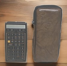 Hewlett Packard HP 41C Calculator w/ Original HP Case Untested For Parts/Repair