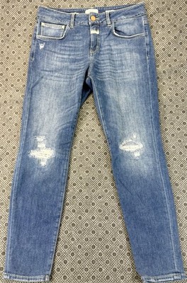Closed Candiani Women s Jeans C91833 Size 28 Mid-Rise Distressed Medium Wash