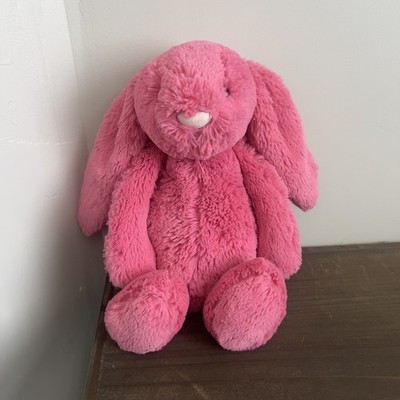Jellycat Bashful Strawberry Bunny Medium Rabbit Plush Retired Stuffed Animal