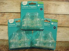 Evenflo Classic Nipples Lot Standard Medium Flow 3m NIP 12 Total Nipples