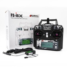 Flysky FS-i6X 10CH 2.4GHz RC Transmitter Controller with 174X89X190Mm, Black