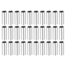 M4x0.7mm Steel Hex Coupling Nuts 40pcs 15mm(0.59") Fully Thread Rod Coupling