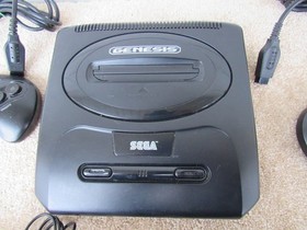 Sega Genesis Vintage Video Game System W/ 2 Controllers, Sonic 2, AC, RF Tested