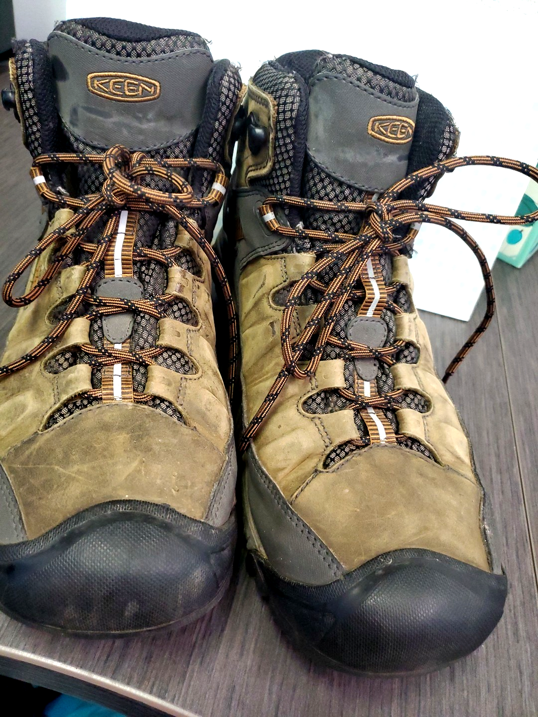 Stivali da trekking KEEN Targhee II Mid impermeabili da uomo taglia 11 pelle marrone 1017787