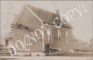 RPPC Ephrata PA Paint Shop Store Lancaster County Pennsylvania Real Photo RP