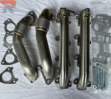 High Flow Manifolds Up Pipes For 2001-2004 6.6l Duramax Lb7 High Flow Manifolds Up Pipes For 2001-2004 6.6l Duramax Lb7
